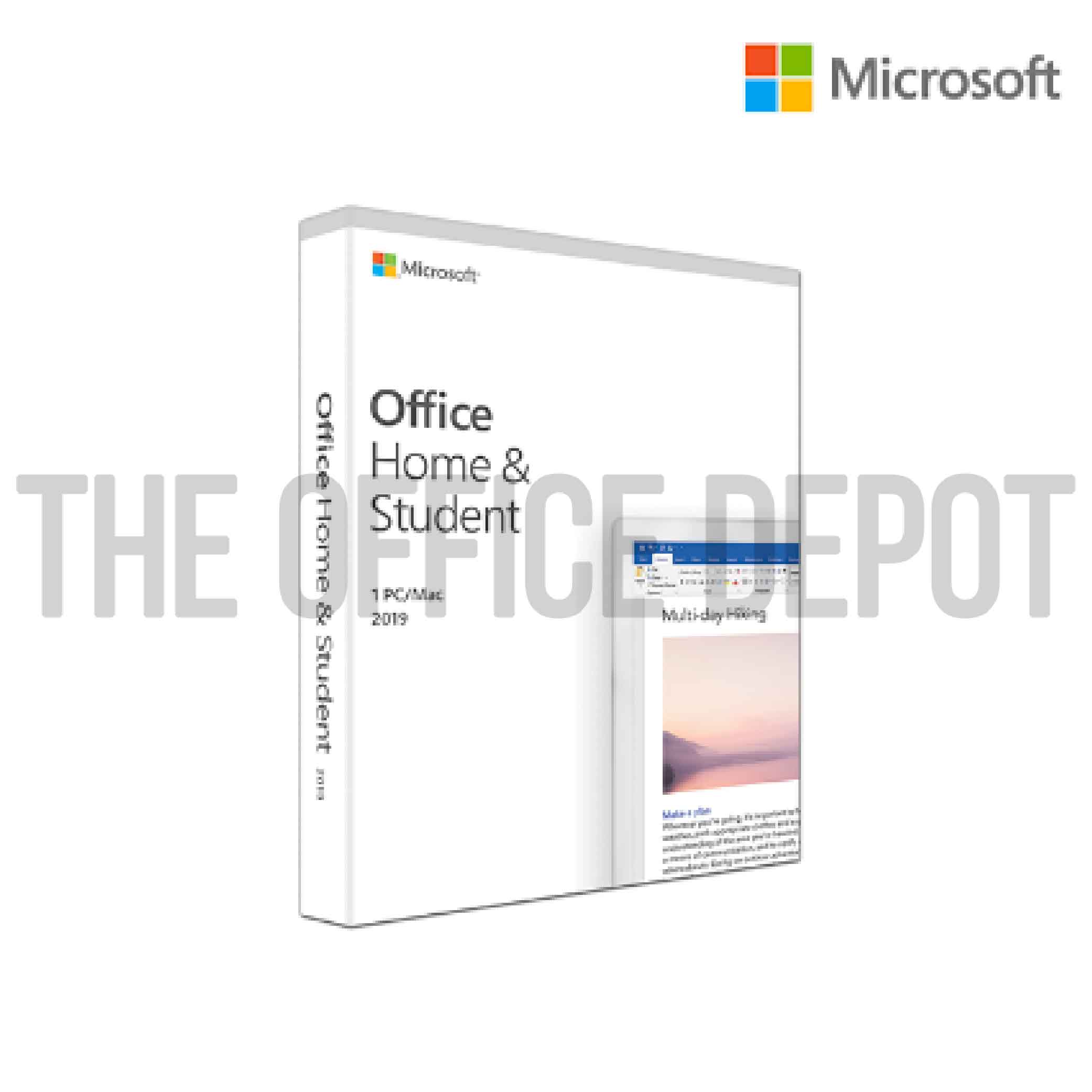 Microsoft Office Home and Student 2019 English APAC EM Medialess